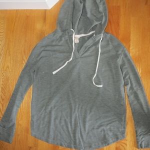 green hoodie
